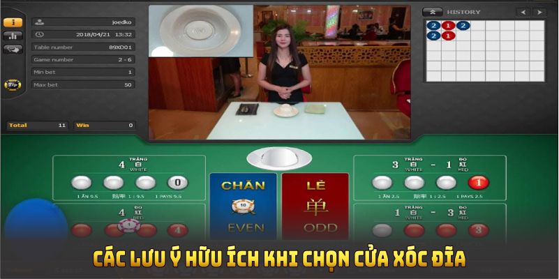 Các lưu ý hữu ích khi chọn cửa xóc đĩa giúp bạn tránh rủi ro khi tham gia chơi 